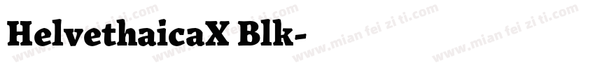 HelvethaicaX Blk字体转换